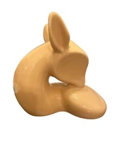 RARE Vintage 1980 Jaru California Art Deco Cubist Deer Fawn Ceramic Sculpture