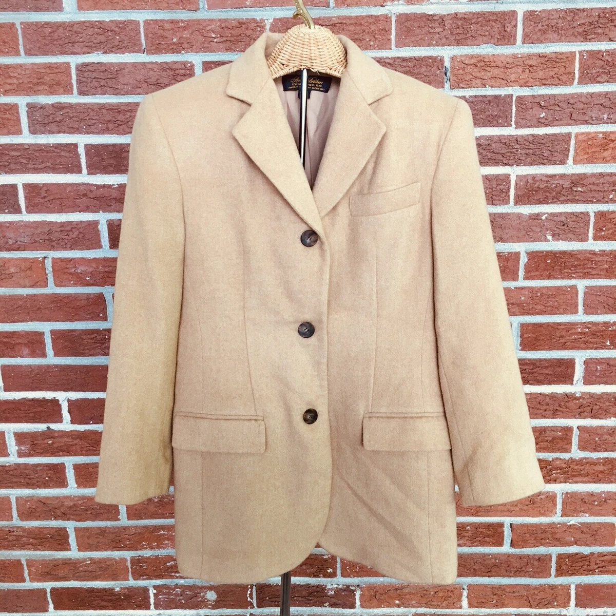 Brooks brothers camel deals hair blazer womens