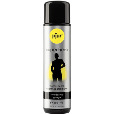 pjur  SUPERHERO Water-based 100ml Gleitgel mit Gingko, Ausdauer, länger Sex