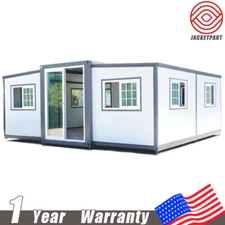 19ftx20ft Expandable Prefab Mobile House w/ Cabinet Mobile Home Container Homes