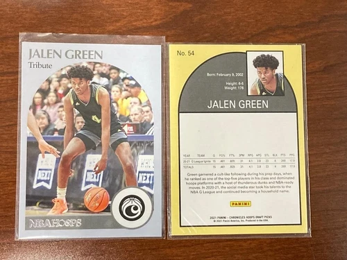 JALEN GREEN 2021 PANINI CHRONICLES HOOPS DRAFT PICKS G LEAGUE IGNITE #54