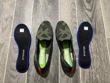 Rothy s Birdseye Flat Knit Round Toe Camo Slip On Ballet Flats Women s Size 8