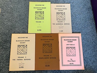 Discover the Blackmar-Diemer Gambit 4 Vols + 1977 Edition
