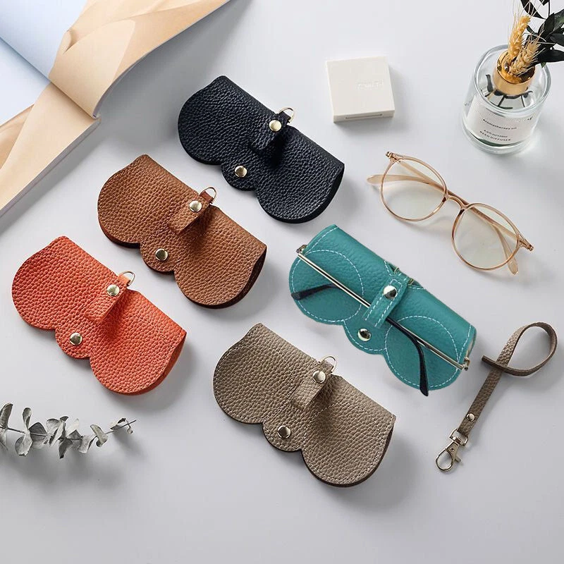 Soft Leather Sunglasses Bag, Fashion Sunglasses Case, Sunglass Holder for  Purse