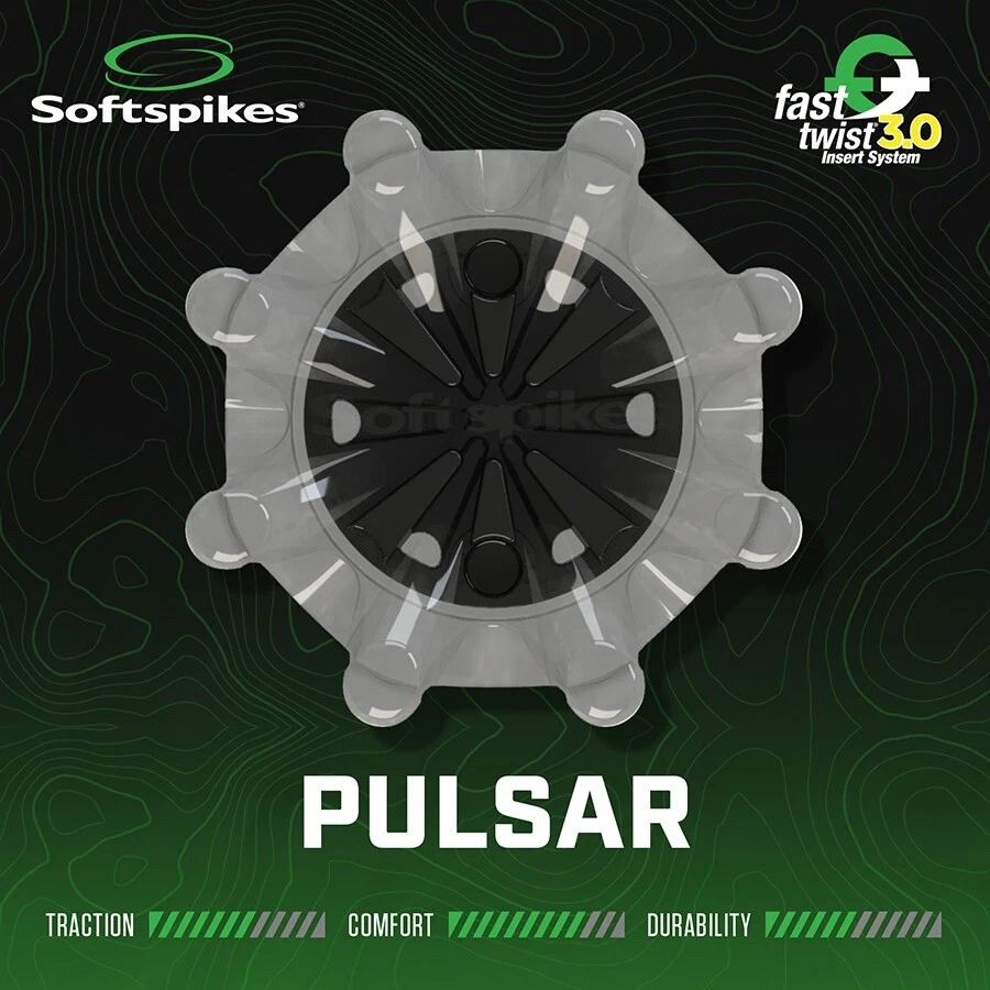 PULSAR Softspikes Fast Twist 3.0 Translucent / White - pack of 18 cleats