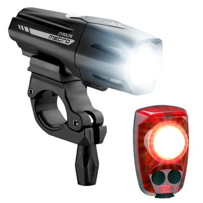 Cygolite Metro Plus 800 Hotshot Pro 150 Bicycle Light Combo Set Metro Plus 800