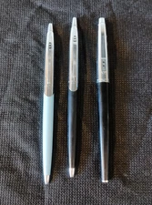 Lot of 3 Vintage Paper Mate Pens. 2 ballpoint. 1 Double Heart Felt tip Pen USA