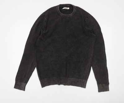 Goodthreads Herren Schwarz Baumwolle Strick Rundhals Pullover Sweatshirt M