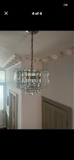 Heals Clarence 4 Arm Chandelier With Acrylic Librar And Ball “crystals”