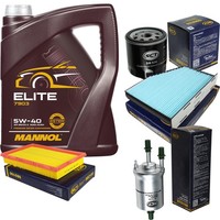 SCT Inspektionspaket 5L Mannol Elite 5W-40 FüR VW Golf V 1.4 16V Caddy III Skoda