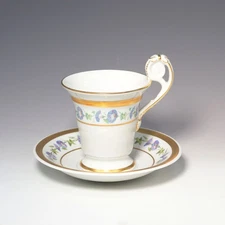 KPM BERLINE high handle cup & saucer Tableware Porcelain _