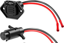 Trolling Motor Plug and Receptacle, Copper 2 Wire 8 Gauge 12V-24V Minn Kota Boat