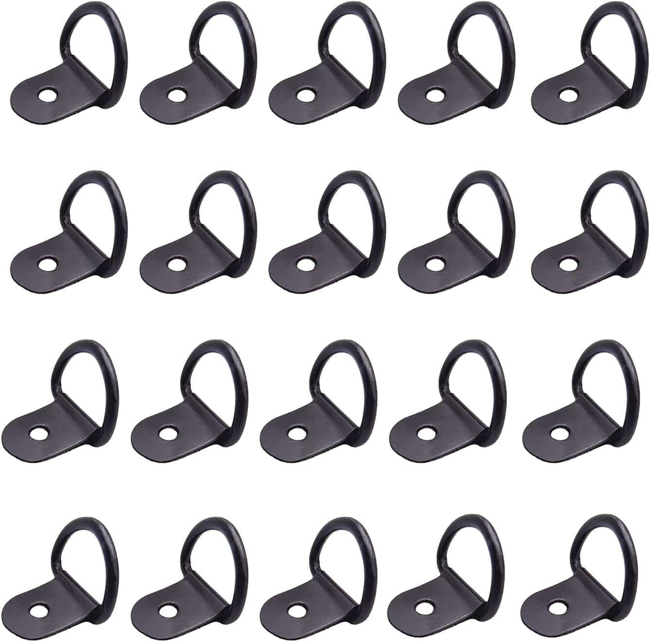 20pcs Tie Down Ring Hook Load Anchor Trailer Stainless Steel Securing Lashing R