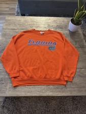 Vintage Florida Gators Crewneck Sweatshirt Mens XL Orange Made In USA 90s NCAA