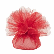 25X COLORE Bag 2 veli con tirante portaconfetti ROSSO 25 cm BOMBONIERA 1AP0