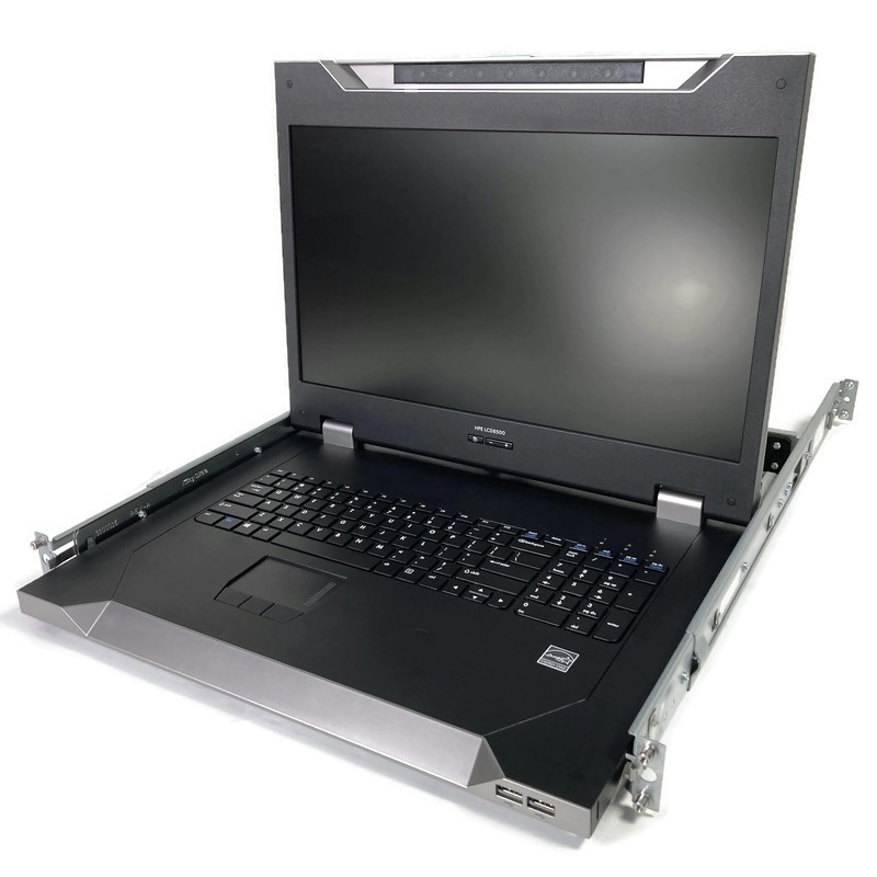 HPE LCD8500 1U 18" Rackmount LCD Console AF630A 776634-001 741492-001 w/Rails