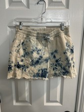 Cat & Jack XXL 18 girls Dye Denim Like Cut Off Jean Short pull on Draw String