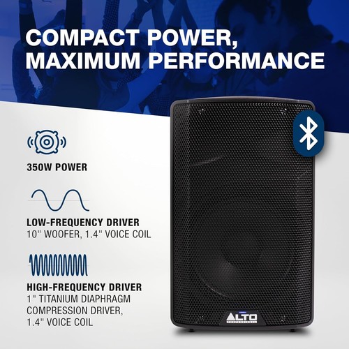 Compact 10" 350W Bluetooth Speaker with Mixer - Ideal for Parties & Venues - Picture 4 of 21