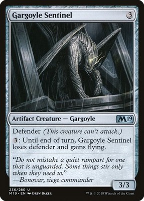 Gargoyle Sentinel | #236 | M19 | MTG | Regular | MP