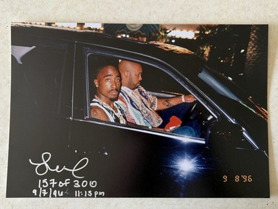 Leonard Jefferson - Fotograf letztes Bild 2pac ( Tupac ) Shakur 8x12 ACOA
