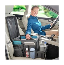 High Road Car Front Seat Storage Organizer - Passenger Seat Desk for Laptop