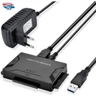 USB 3.0 IDE/SATA Converter Hard Drive Adapter for 2.5" 3.5" HDD SSD Optical Drv