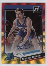 2023 Panini Donruss Holo Red & Gold Laser Signatures Azuolas Tubelis Auto 15ty