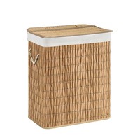 Rattan WäSchekorb Mit Deckel WäSchesammler Faltbar WäSchesack Herausnehmbar 100L