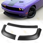 FIT 15-23 DODGE CHALLENGER SXT MATT BLACK FRONT BUMPER BODY SPLITTER SPOILER LIP