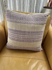 Pair Of Crate And Barrel Dabney Purple Pillows Feather down