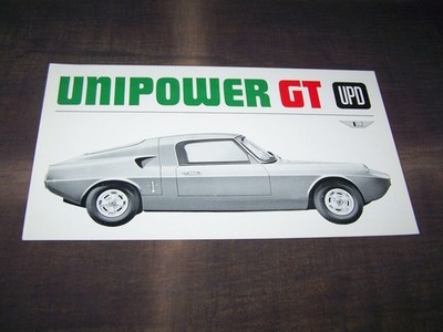 TOPRARITÄT Herrlicher Prospekt Unipower GT von 1966 !!!