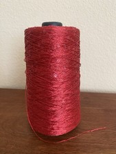 Fancy Cone Yarn Red Clear Sequins Thread Clothes Needlework 460g 441