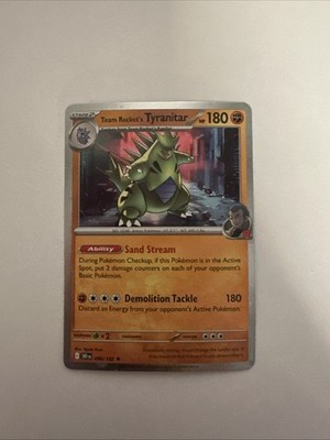 Team Rocket's Tyranitar - (Cosmos Holo) 096/182 Miscellaneous Cards &...