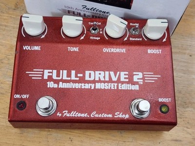 Fulltone Full-Drive 2 V2 Overdrive Pedal with Boost 10th Anniversary MOSFET