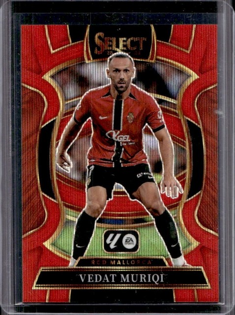 2025-26 Panini Select La Liga Vedat Muriqi Terrace Red Wave Prizm #/59 Mallorca