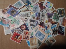 Collection lot 120 different large stamps of Canada - all 1980s Era