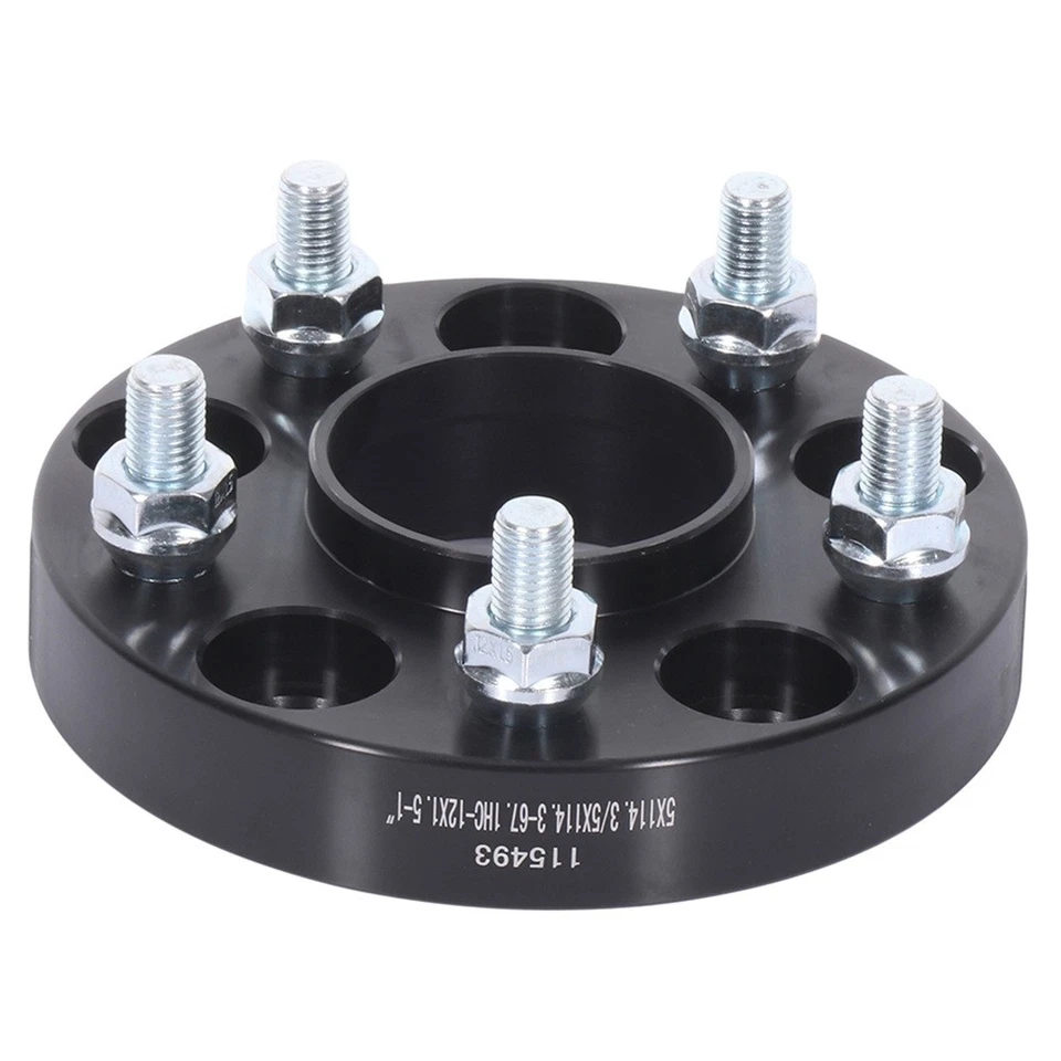 Separadores de rueda centrados en el cubo de 1" 4 piezas 5x4,5 para Hyundai Mazda Mitsubishi Foto 4 de 4