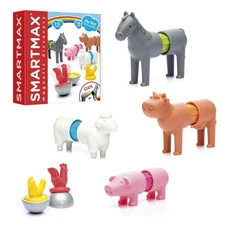 STEM Magnetic Building Set with Soft Farm Animals for Ages 1-5