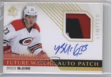 2015 SP Authentic Future Watch Limited 34/100 Brock McGinn #267 Patch Auto um0
