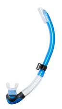 TUSA SEMI DRY SNORKEL scuba dive equipment LT BLUE/CLEAR SP170 travel vacation