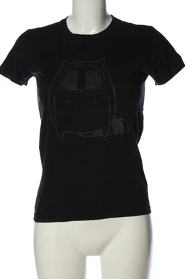 AMERICAN APPAREL T-shirt imprimé Dames Haut T EU 36 noir style décontracté - Photo 1/4