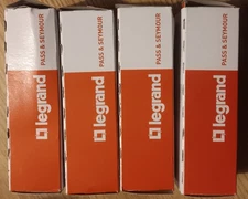 LEGRAND 20A 125V DUPLEX RECEPTACLES CR20-W (4) NEW IN BOX