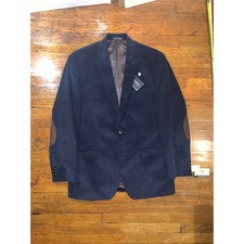 Lauren Ralph Lauren Blazer 42L NWT Navy Corduroy Elbow Patch Sport Coat Jacket