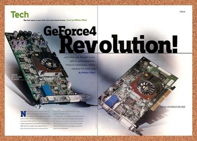 2002 nVidia GeForce 4 GPU Revolution Original Advertisement / Retro Promo vr1