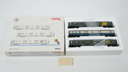 Märklin H0 41573 Bahnpostwagen-Set "InterCity" Deutsche Post AG | Zustand: Gebraucht