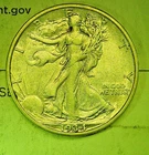 1934-S Walking Liberty Half Dollar, XF Better Date San Francisco Issue