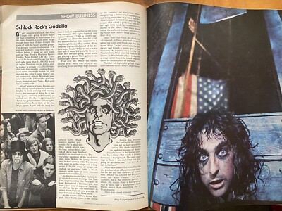ALICE COOPER Tour Time Magazine 1973 Vintage Photos Watergate Richard Nixon