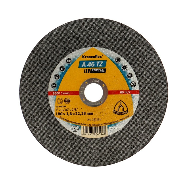 5 X KLINGSPOR 115 X 1mm Cutting Discs Kronenflex INOX Slitting Disc A60