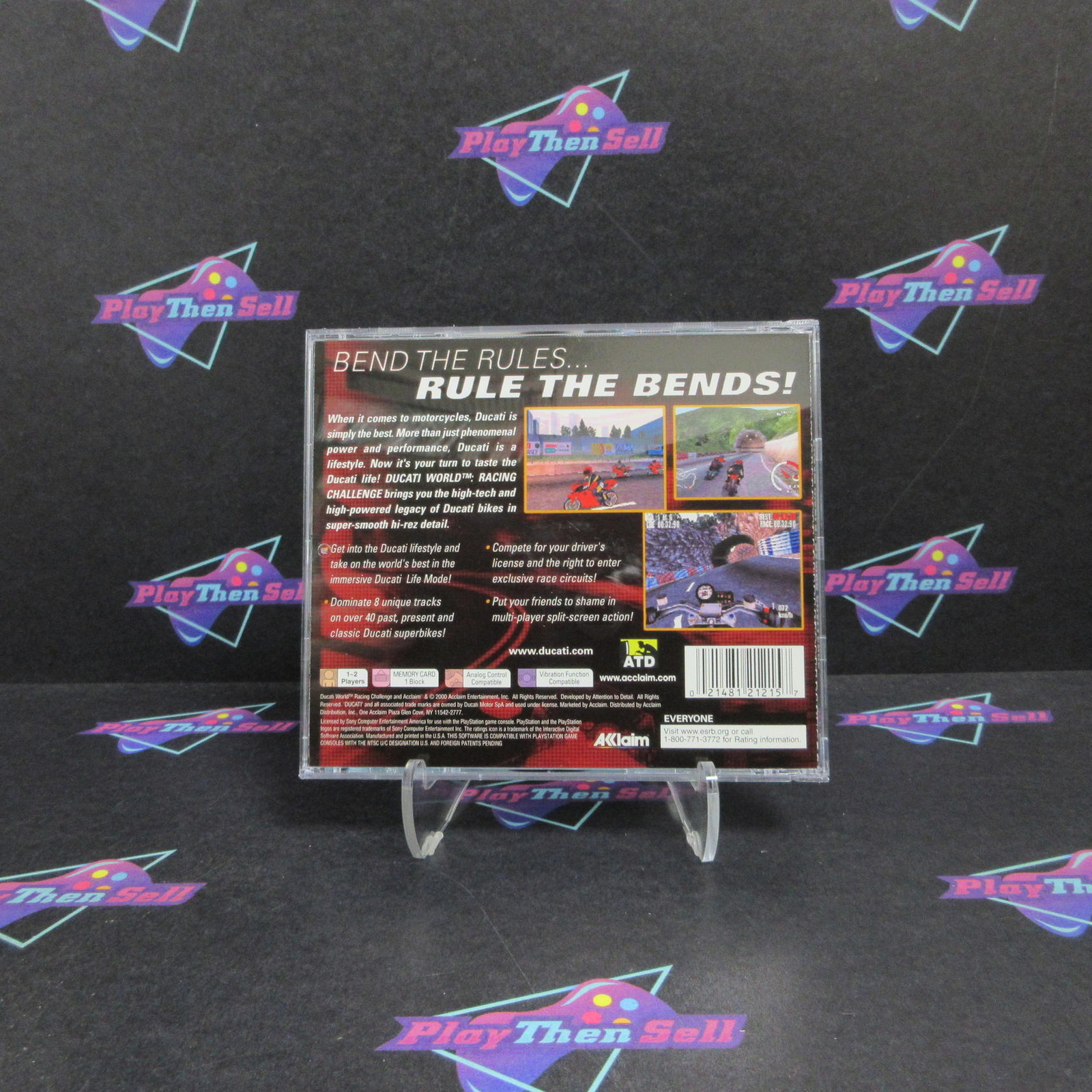 Ducati World Racing Challenge PS1 PlayStation 1 Complete  - 1 Year Warranty EX..