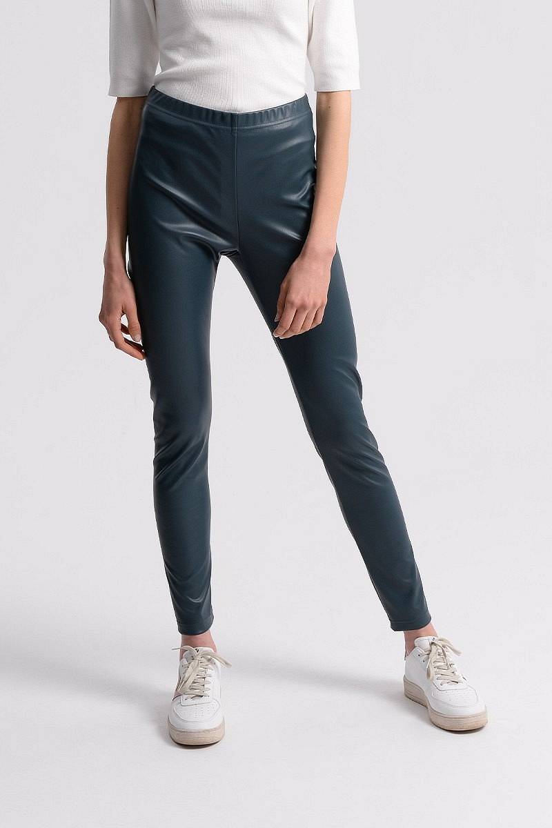 Леггинсы Molly Bracken в голубом цвете Similpelle - Taglia L Abbigliamento Donna